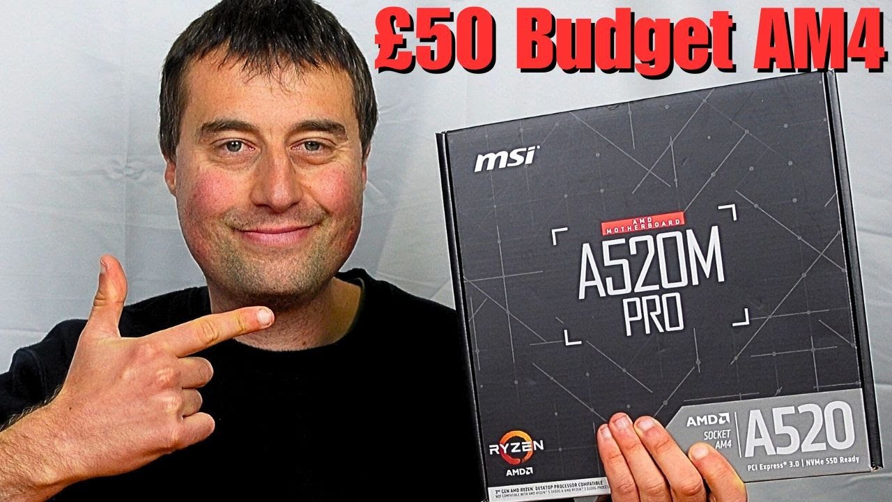 MSI A520M Pro AM4 Motherboard Unboxing and Overview