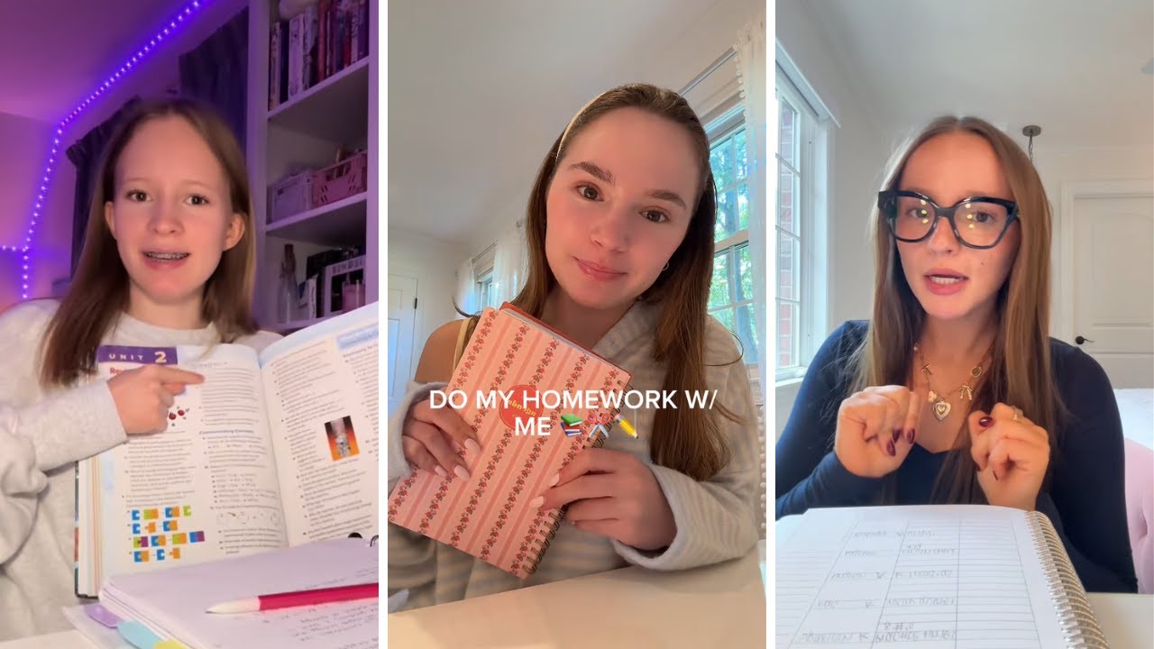 Do My Homework With Me | TikTok Compilation