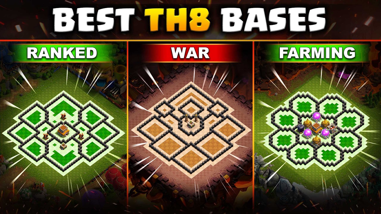 BEST TH8 Base 2026 | Anti Everything Base Design | War + Ranked + Farming