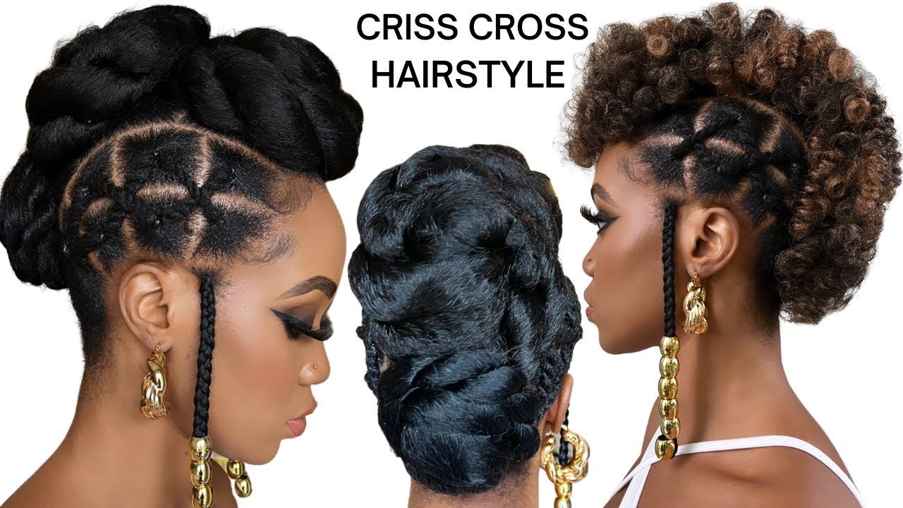 🔥EASY RUBBER BAND HAIRSTYLE ON NATURAL HAIR / Protective Style / Tupo1
