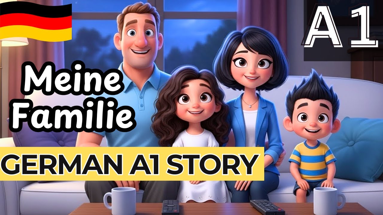 Learn A1 German With My Family Story - Easy and Fun! (For Beginners)