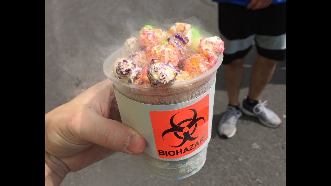 Nitro Pop: Nitrogen-cooled popcorn at 2018 NYS Fair