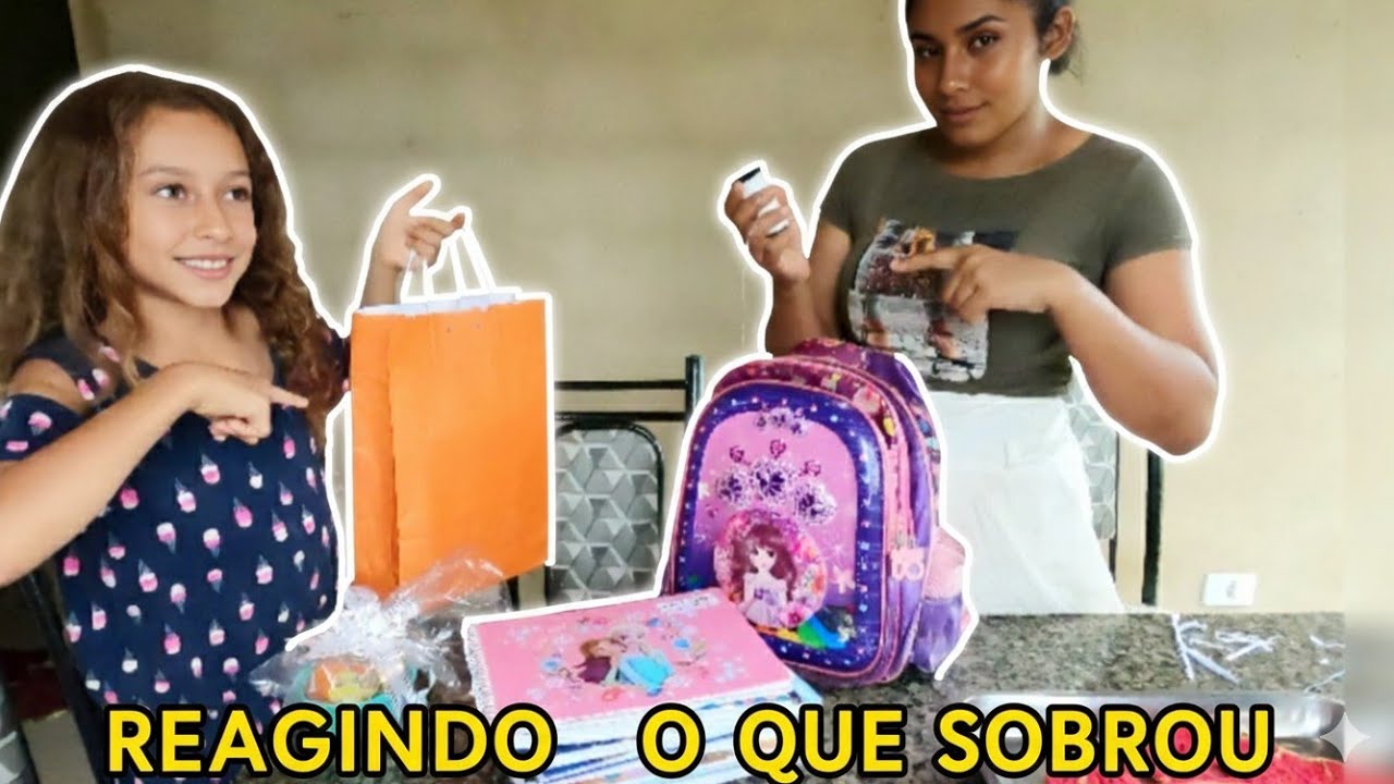 Reagindo ao material escolar da minha filha