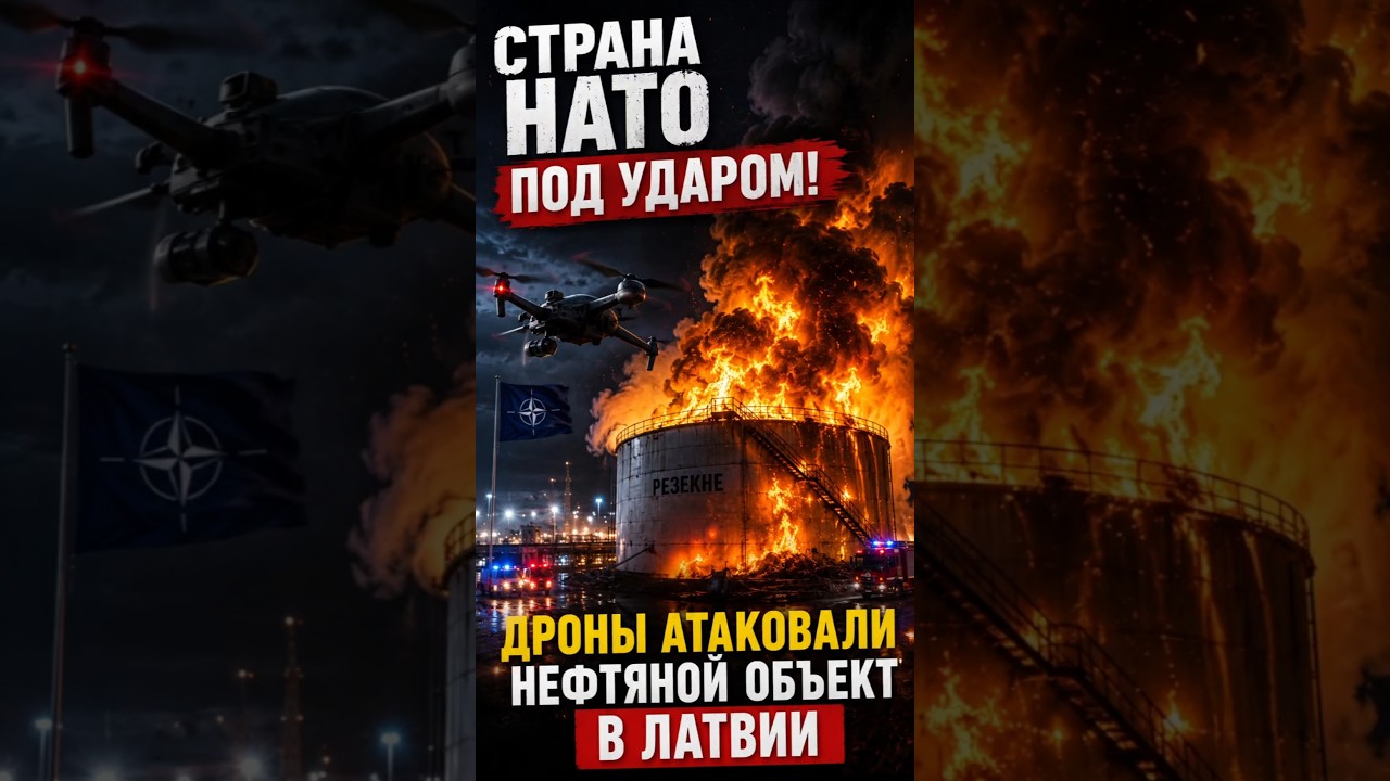Страна НАТО под ударом! Дроны атаковали нефтяной объект в Латвии