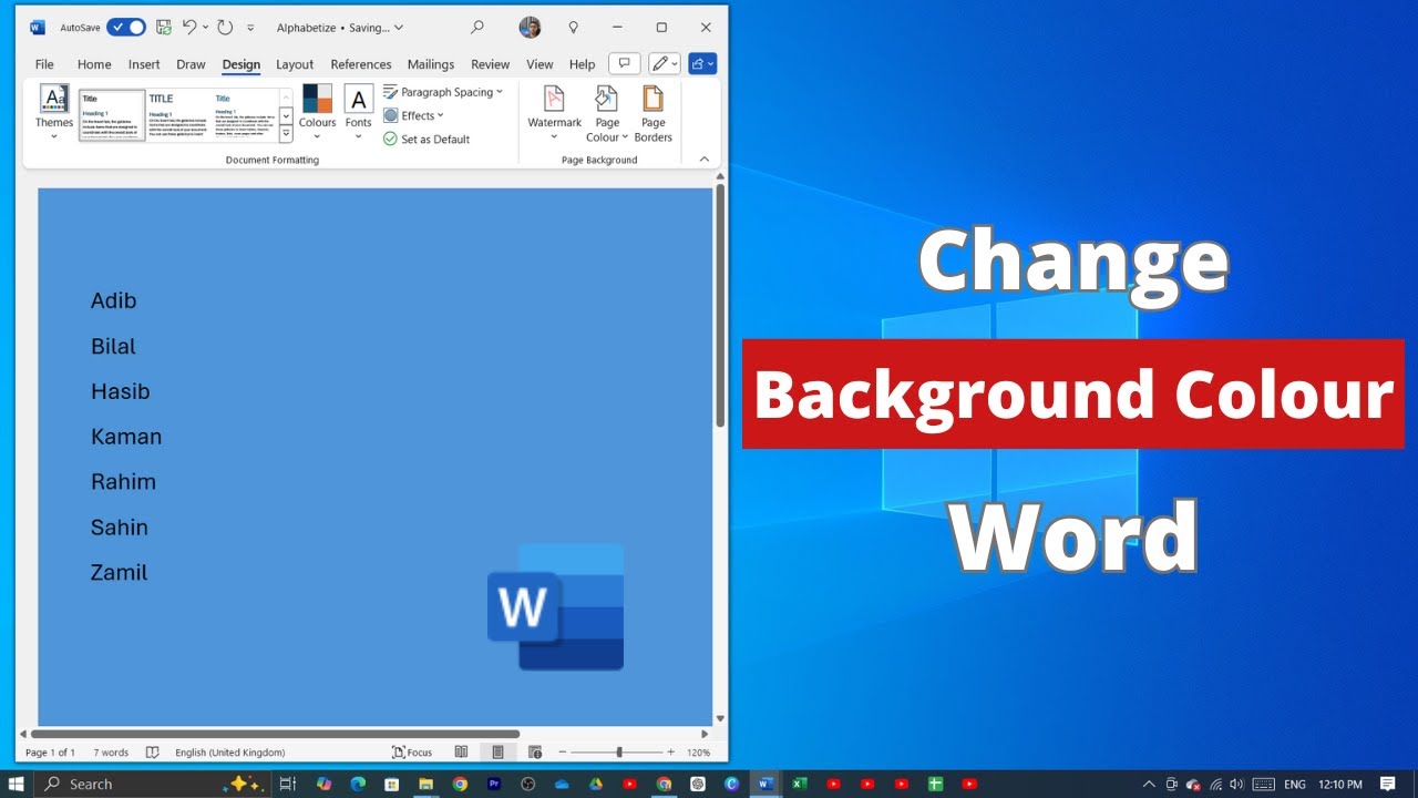 How to Change Background Colour on Microsoft Word
