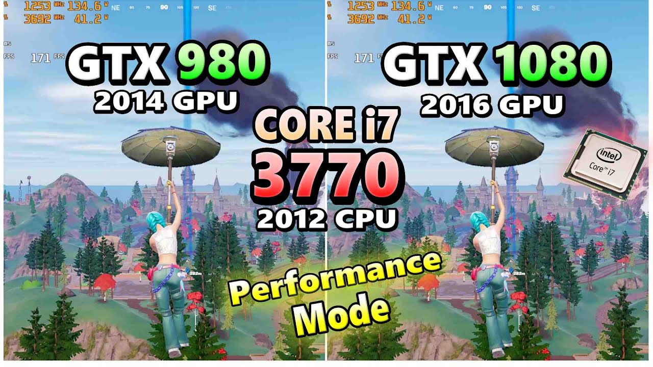 GTX 980 GTX 1080×CORE i7 3770/fortnite chapter5 Season4/performance/FPS TEST/フォートナイト/2024