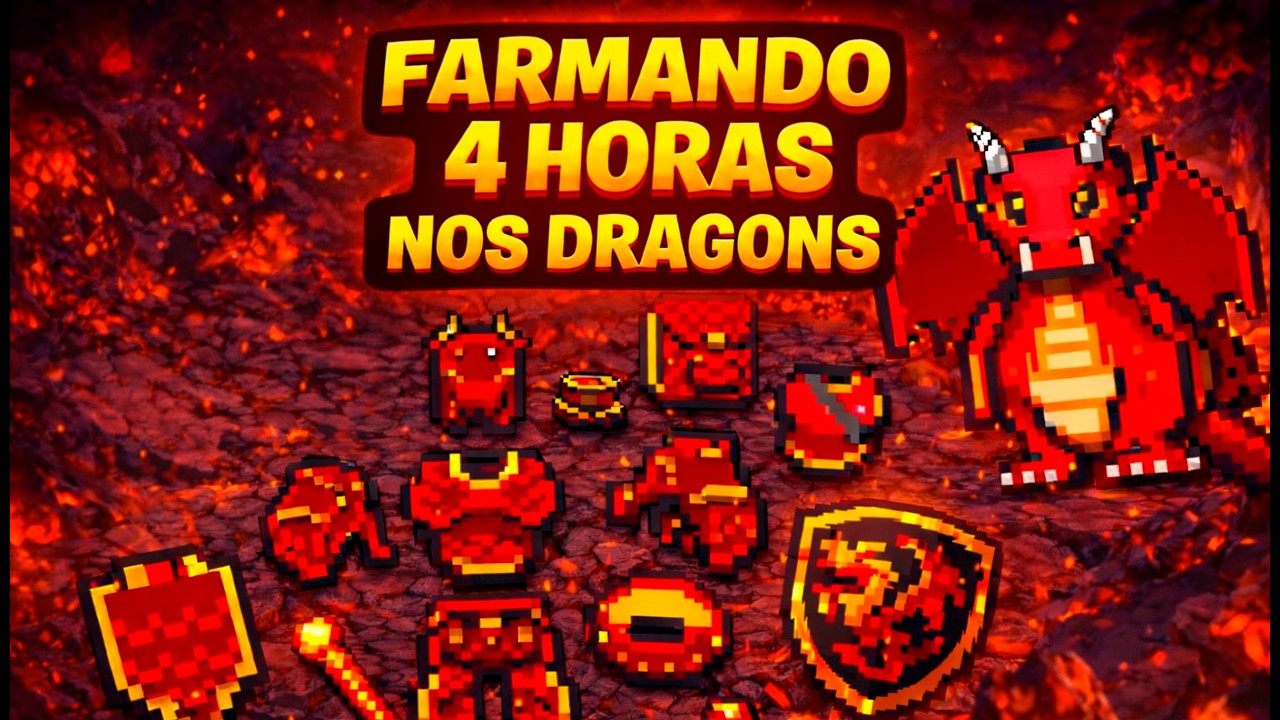 PASSEI 4 HORAS NO DRAGÃO E QUEBREI O FARM 💀💰