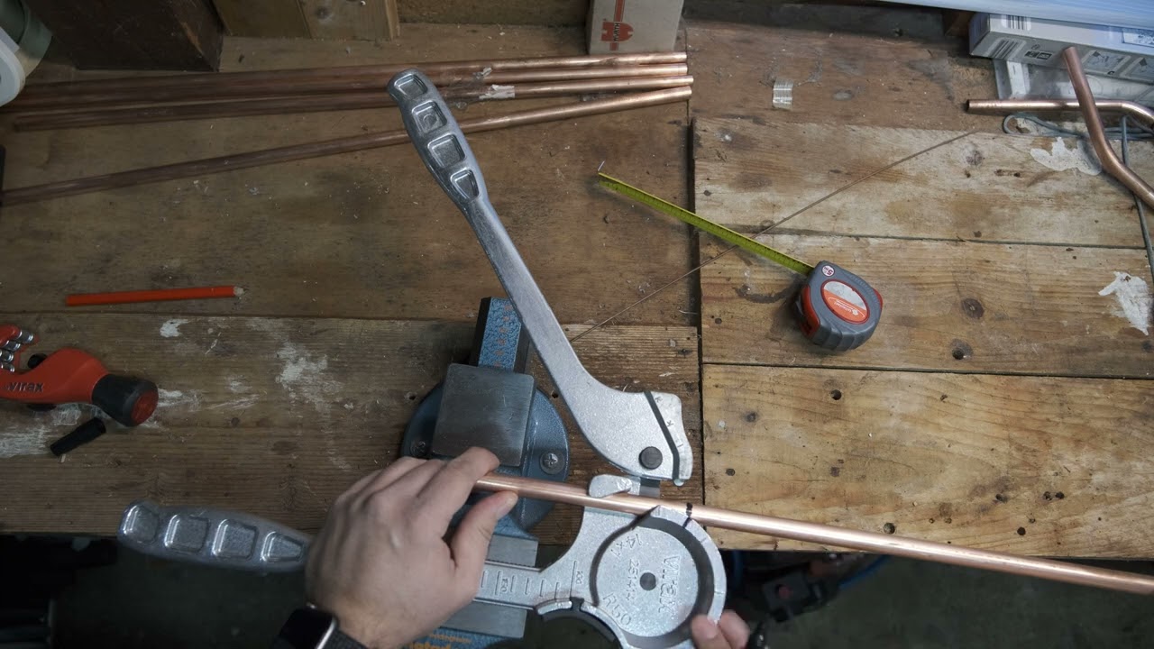 baïonnette sur tube cuivre à la cintrette