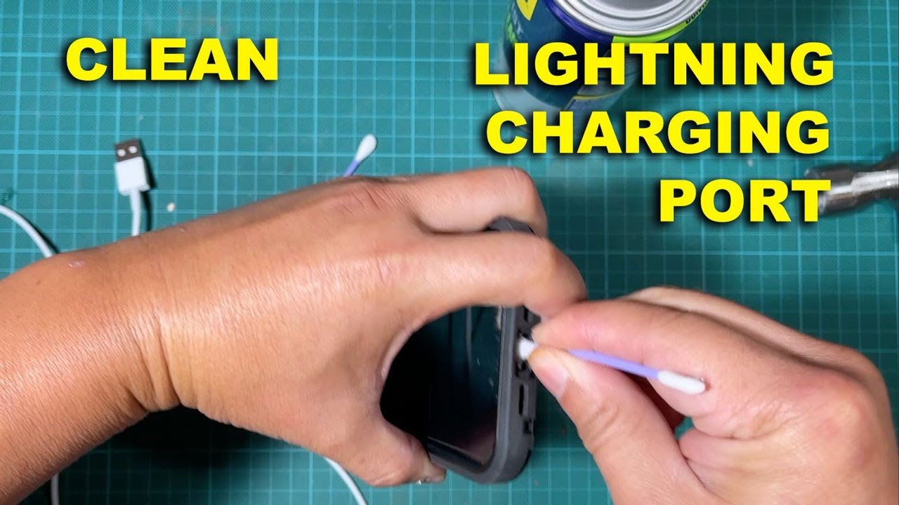 ⚡️ HOW TO CLEAN IPHONE CHARGING PORT (APPLE LIGHTNING PORT)