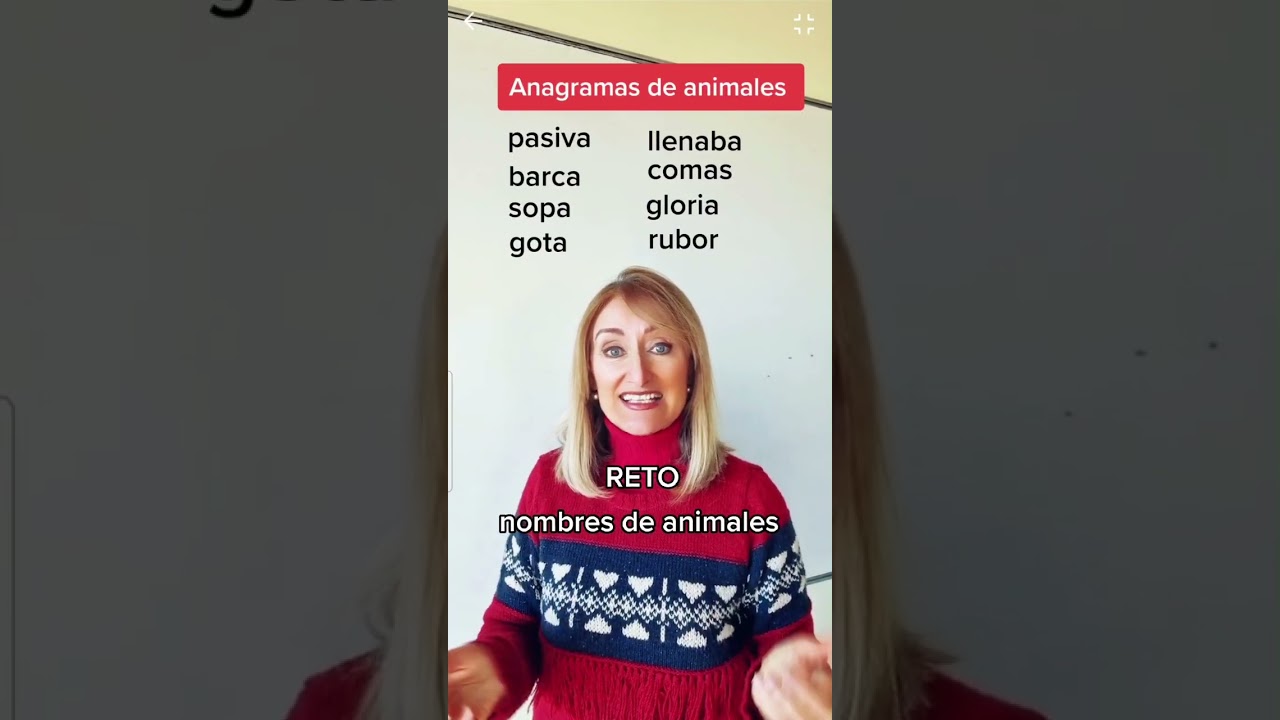ANAGRAMAS de nombres de ANIMALES. #anagrama #juegodepalabras #ortograf&iacute;a #EBAU #spanishteacher