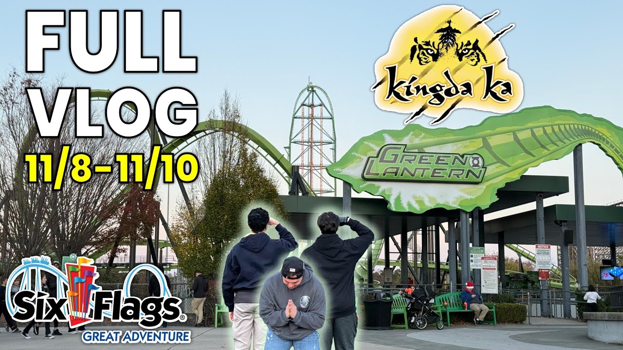 Kingda Ka & Green Lantern's Final Weekend | Six Flags Great Adventure Supercut Vlog 11/8-10/24