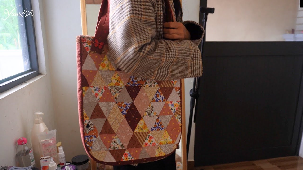 Slow Sewing Day | Creating a Tote Bag from Scrap Fabric Triangles