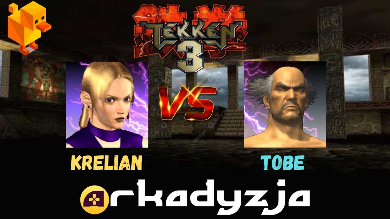 Tekken 3 онлайн на ПК - Крелян против TOBE [FT5] - Duckstation [Arkadyzja] сетевая игра