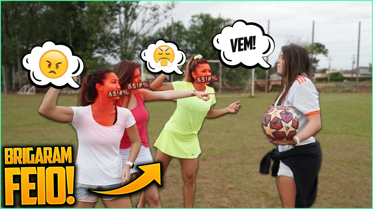 ELA BRIGOU FEIO COM TODAS AS MENINAS NO FUTEBOL!!