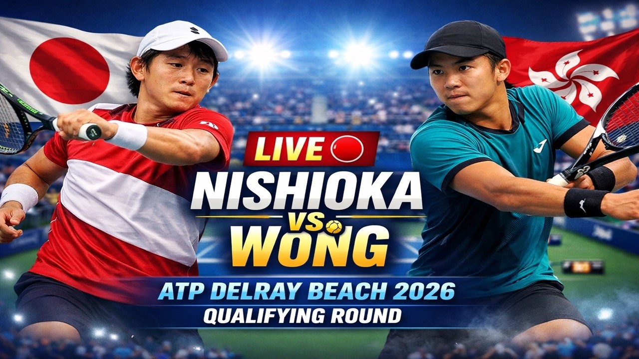 Yoshihito Nishioka vs Coleman Wong 🎾LIVE TENNIS ATP Delray Beach USA Open 2026 | Qualifying Round