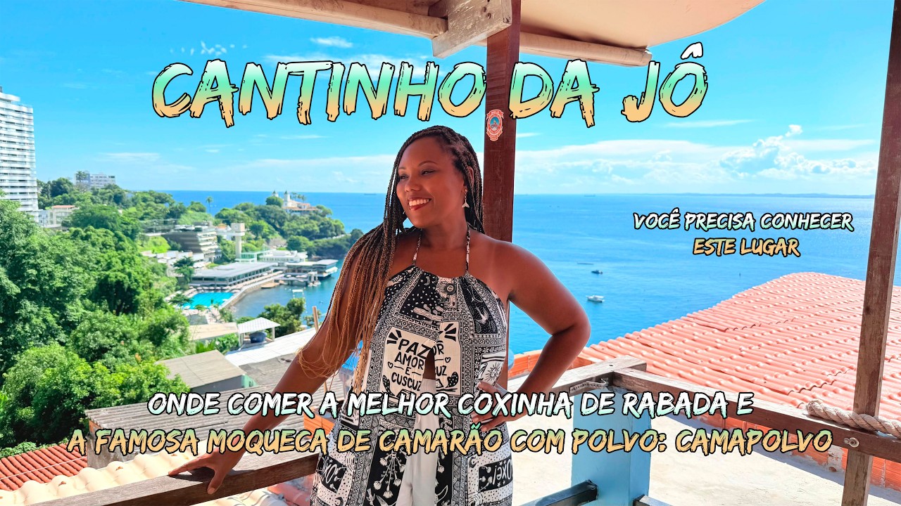 CANTINHO da JÔ: COXINHA DE RABADA e CAMAPOLVO,JOIA ESCONDIDA na VILA BRANDÃO, SABORES SALVADOR EP:1