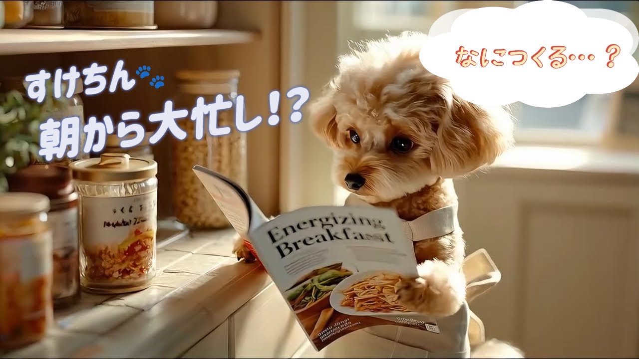 すけちんのモーニングルーティン🐾✨朝からお掃除したら、いいこと起きた…！？（Sukechin’s morning routine 🐾✨）