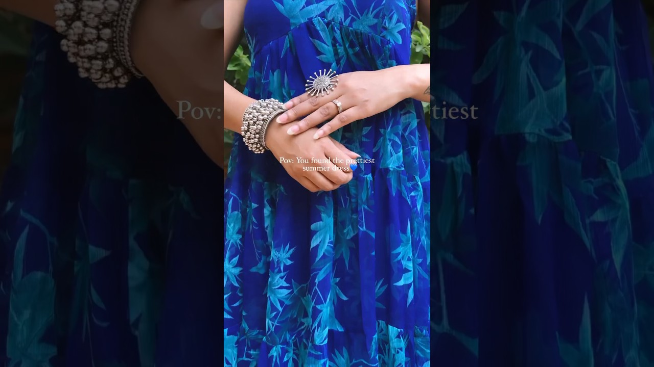 Anjali Sinha feelin the summer wave in our jewellery🌊 #teejhindia #oxidisedjewellery #jewellery