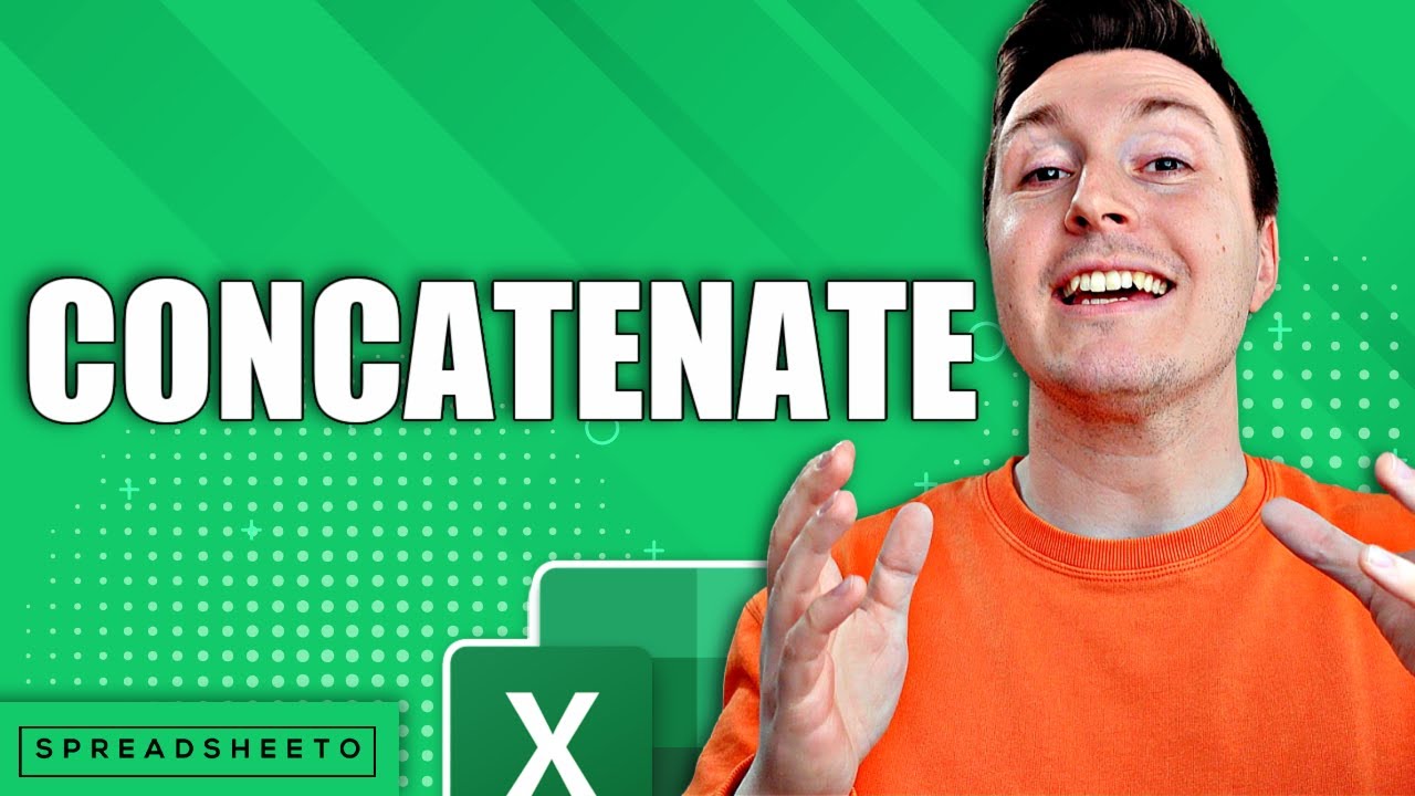 How to use the CONCATENATE function (to combine cells)