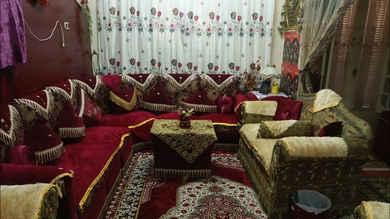 جوله في شقتي البسيطه فرش العيد الاضحى المبارك في عز الحر فرشت فرش بسيط ❤️