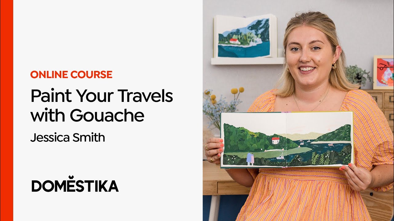 Travel Sketchbook Illustration with Gouache - Course by Jessica Smith | Domestika English