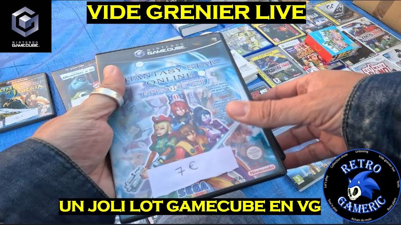 VIDE GRENIER LIVE UN BEAU LOT GAMECUBE DANS CE VIDE GRENIER