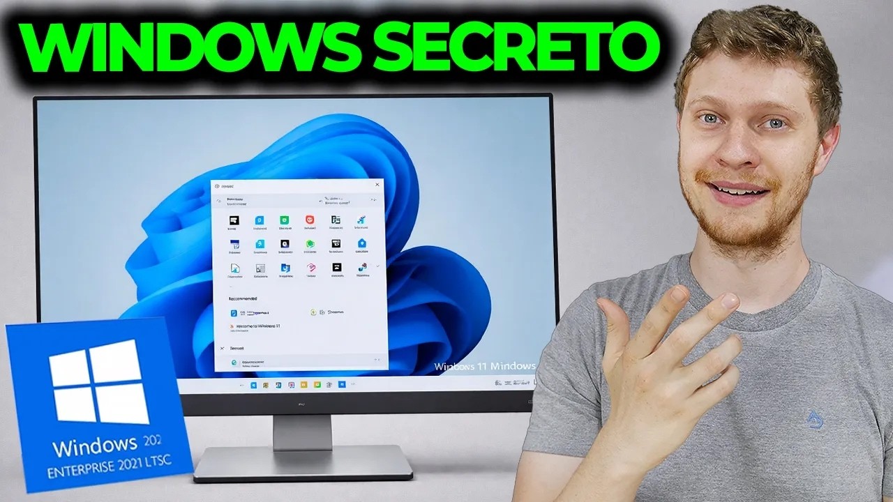ESSE WINDOWS 11 MODIFICADO É O MELHOR PARA JOGOS E TRABALHO (SUPER LEVE) WINDOWS 11 LTSC