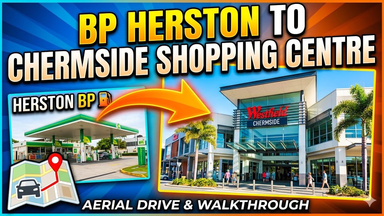 4k- BP Herston to Chermside Shopping Centre | Brisbane Northside Drive