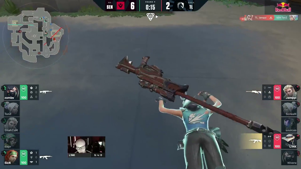 Jampi's legendary ace vs sentinels
