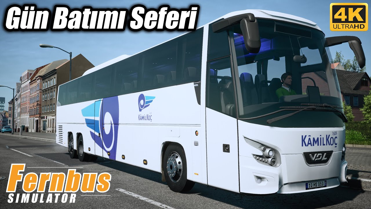 En Uzun Otobüs ile Gün Batımı Seferi Yapıyoruz // Yeni Harita Keşfi | Fernbus Simulator !!