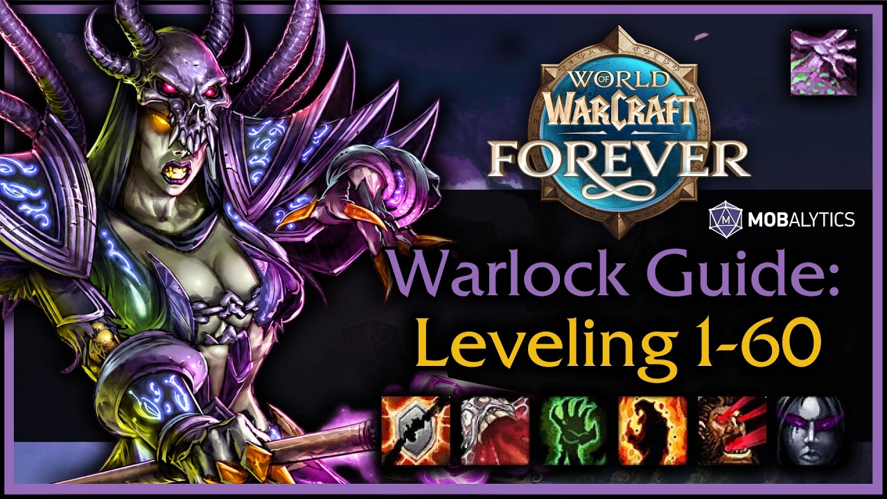 WoW Forever: 1-60 Affliction Warlock Leveling Guide (Wands, Talents, Rotation, Macros, Tips)