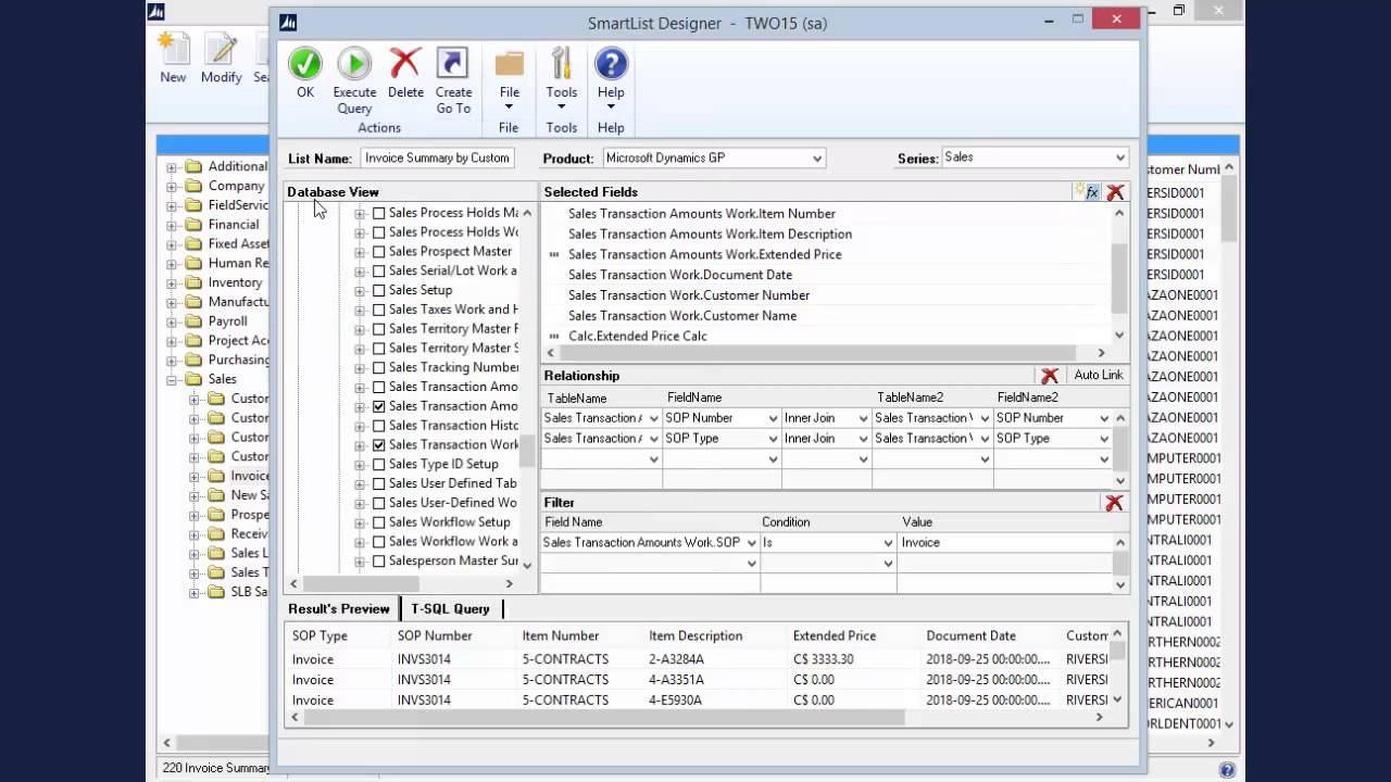 eOne SmartList Builder vs. SmartList Designer
