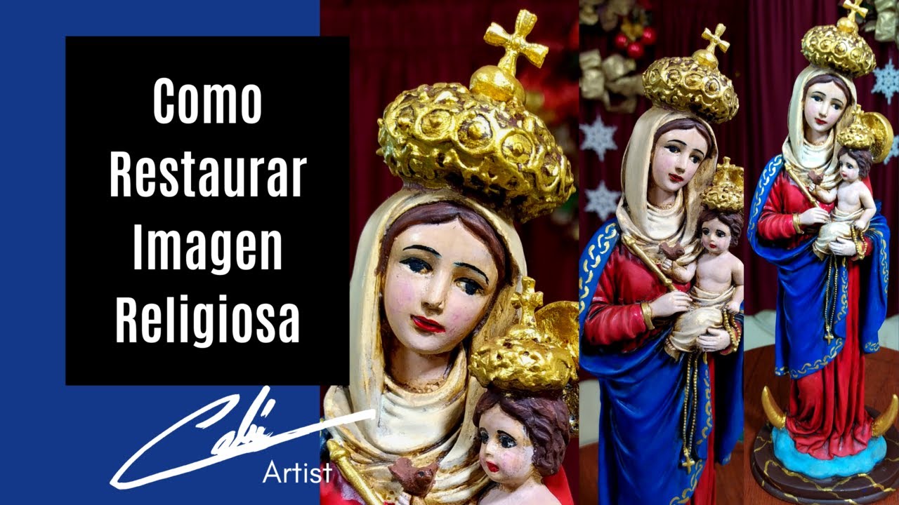 Como Restaura La Pintura de Una Imagen Religiosa en Pocos Pasos