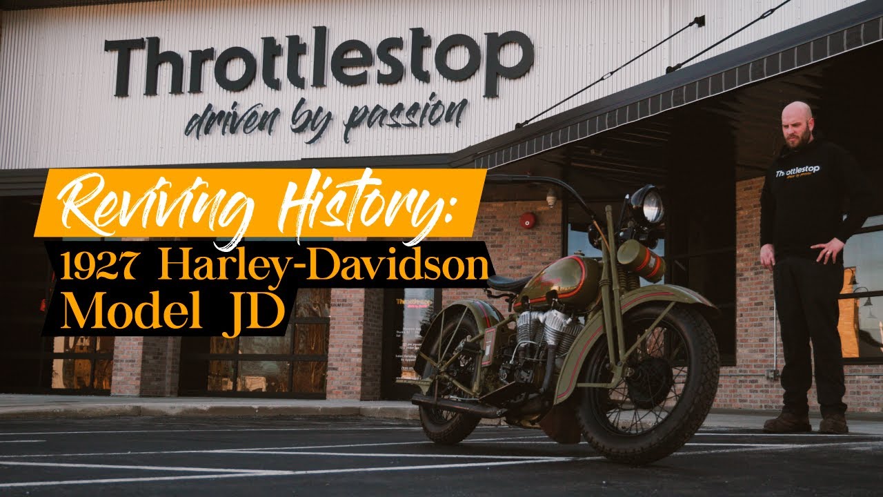Reviving History: 1927 Harley-Davidson Model JD Roars to Life with Ryan from The Throttlestop!