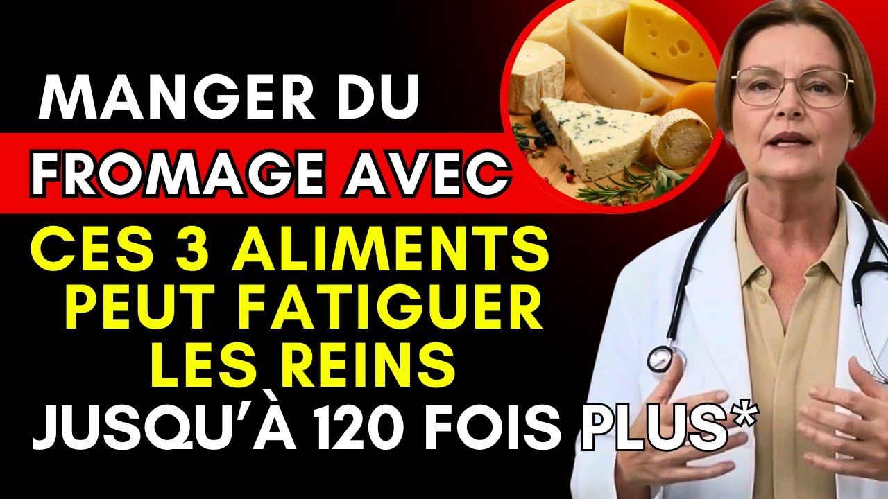 Manger du fromage avec ces 3 aliments peut nuire gravement aux reins, alerte un urologue !