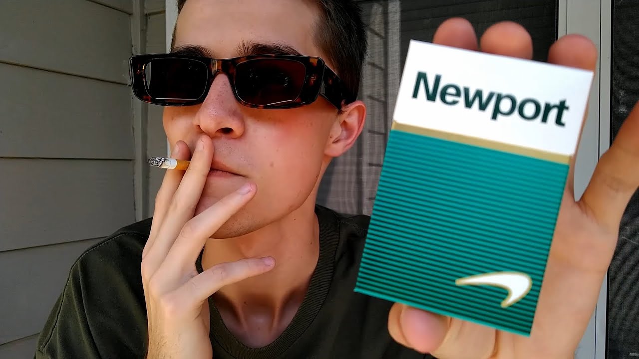 Smoking a Newport Menthol Cigarette - Review