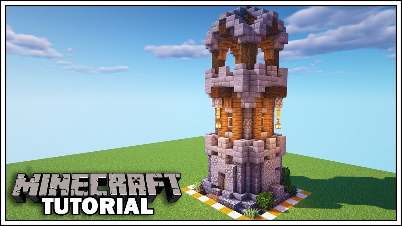 Башня зачарования Minecraft 8x8 [Как построить]