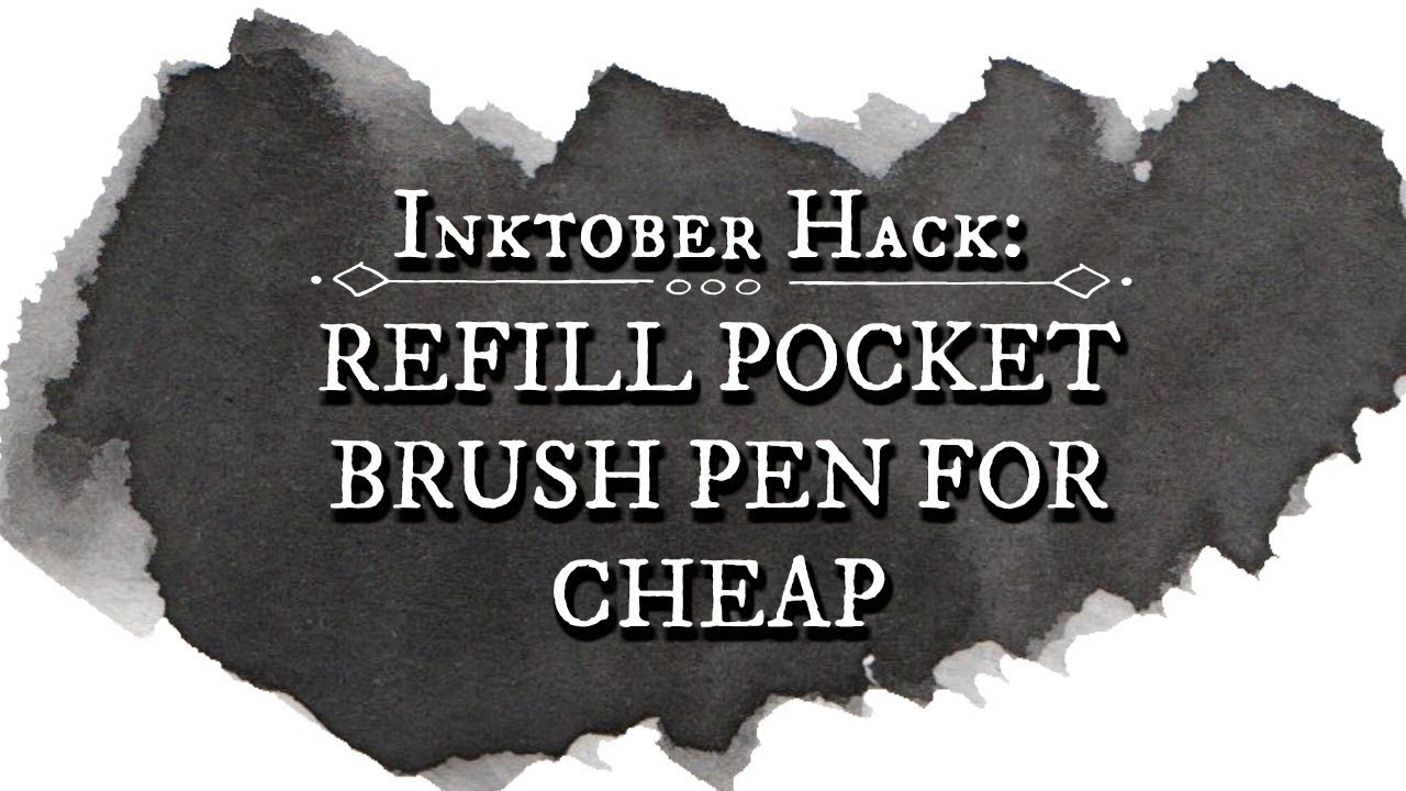 HOW TO REFILL PENTEL POCKET BRUSH PEN -Cheap & Easy!