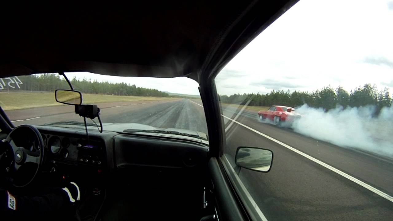 Skogenracing: Ford Capri 2.8 turbo: quartermile passes @ kickoff Orsa (Tallhed)