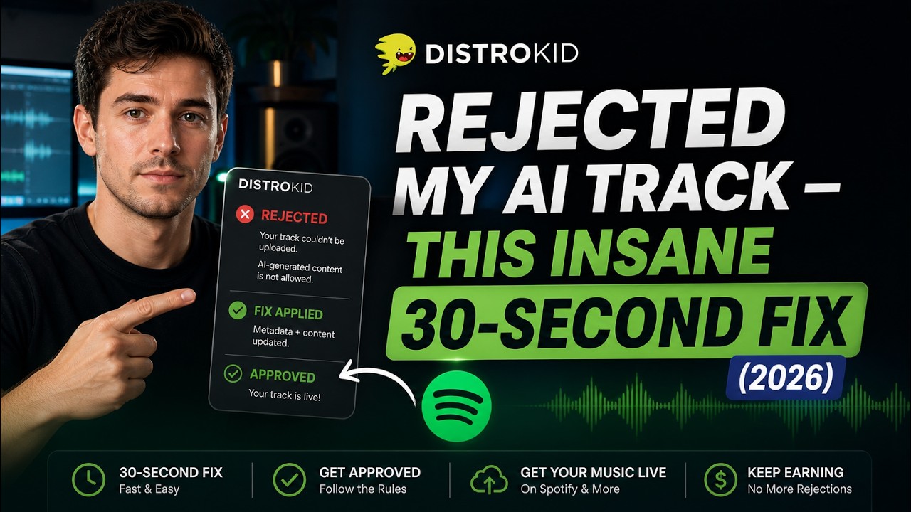 DistroKid отклонил мой AI-трек &mdash; это безумное 30-секундное решение работает (2026)