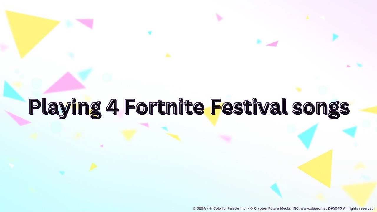 Playing 4 Fortnite Festival Songs to start the day - The Gaming Puppy