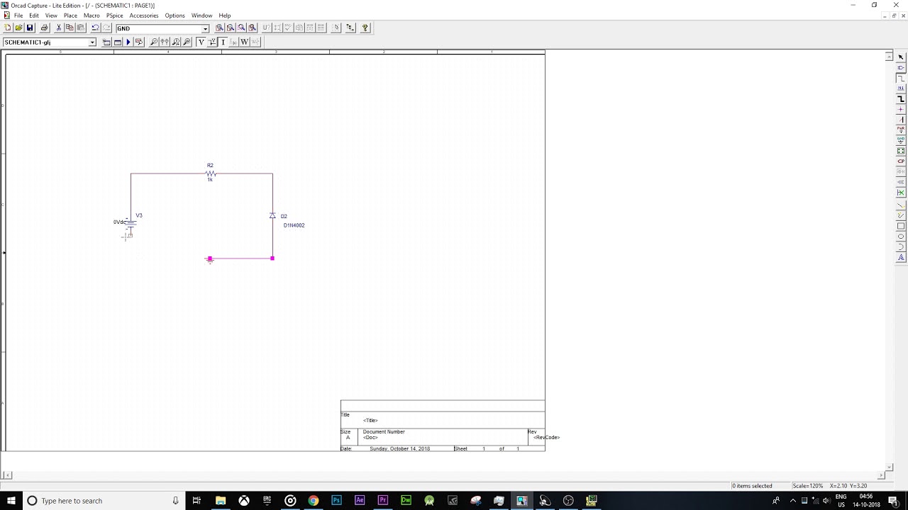 PN Junction-Reverse Bias-Pspice Stimulation