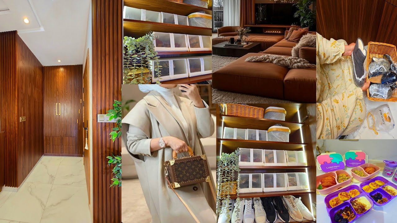Home Makeover و أخيرًا 💪 جولة في مدخل بيتي الجديد ✨️ تنظيم الخزانة اللي كنتو كاتسناوها👀 تجهيزي للعمل