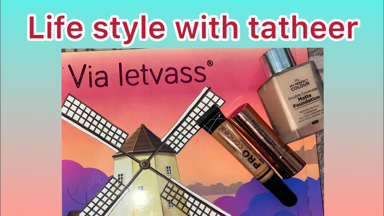 Via letvass eyeshadow palette, foundation, revelation lipstick & pro concealer review 