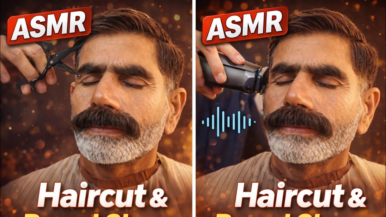 ASMR Fast hair cutting Young Barber Gives the MOST Relaxing  Ever 😴 Fall Asleep in Minutes! | 