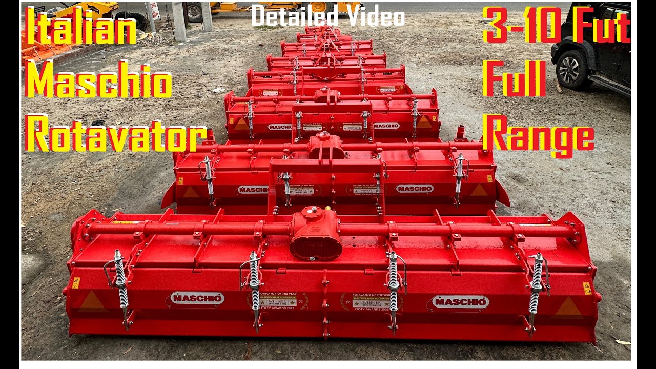 Italian Maschio Rotavator Full Range (3-10 Feet)  all Models full Detailed Video  #doabaagro