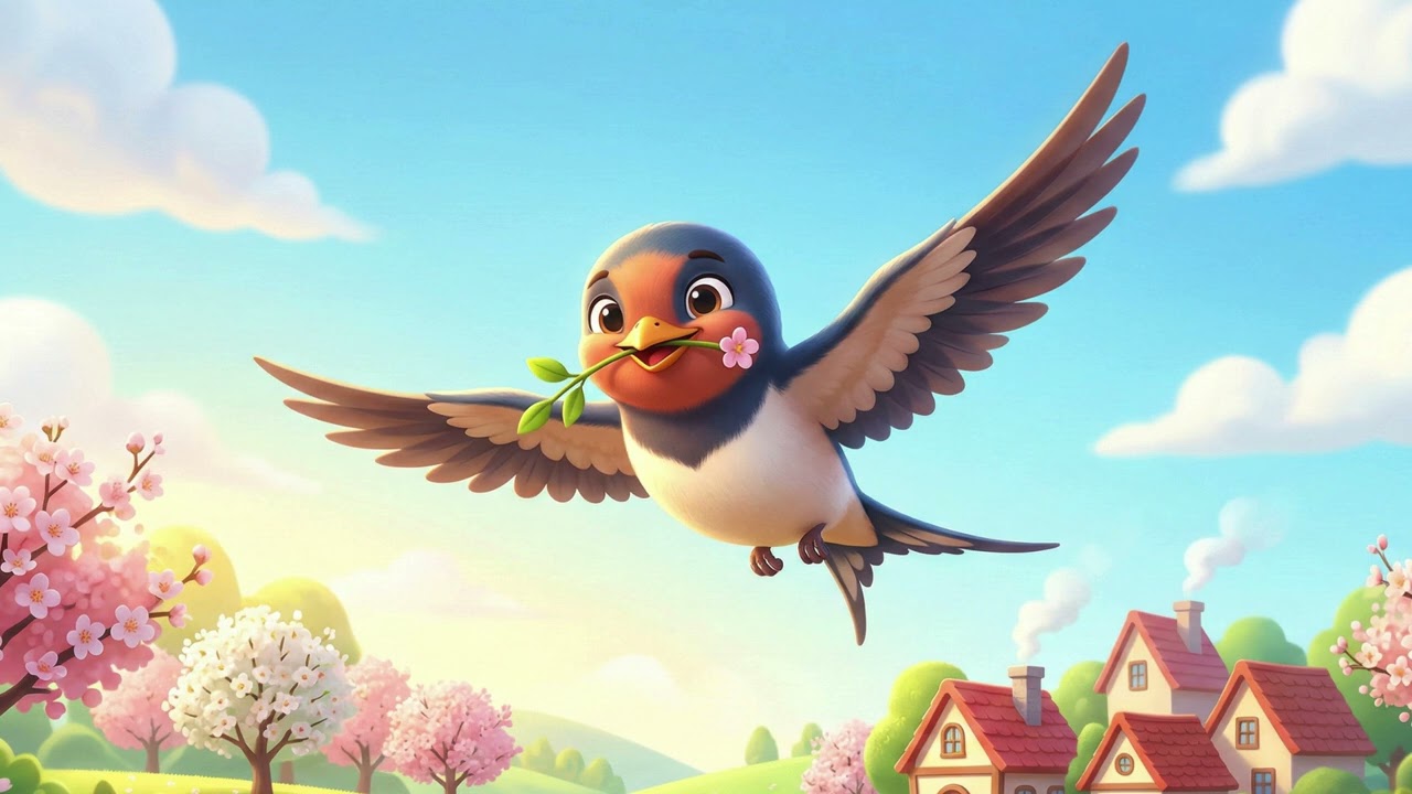 R&acirc;ndunica a sosit! | 🐦 C&acirc;ntec de primăvară pentru copii | Bim Bam Bum
