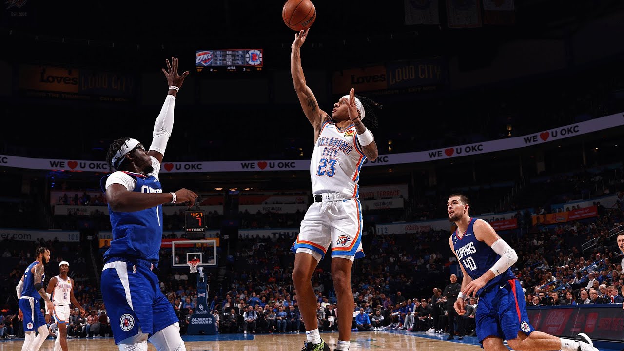 Tre Mann Highlights | Scores 25 Points In Thunder Win | OKC Thunder vs. LA Clippers