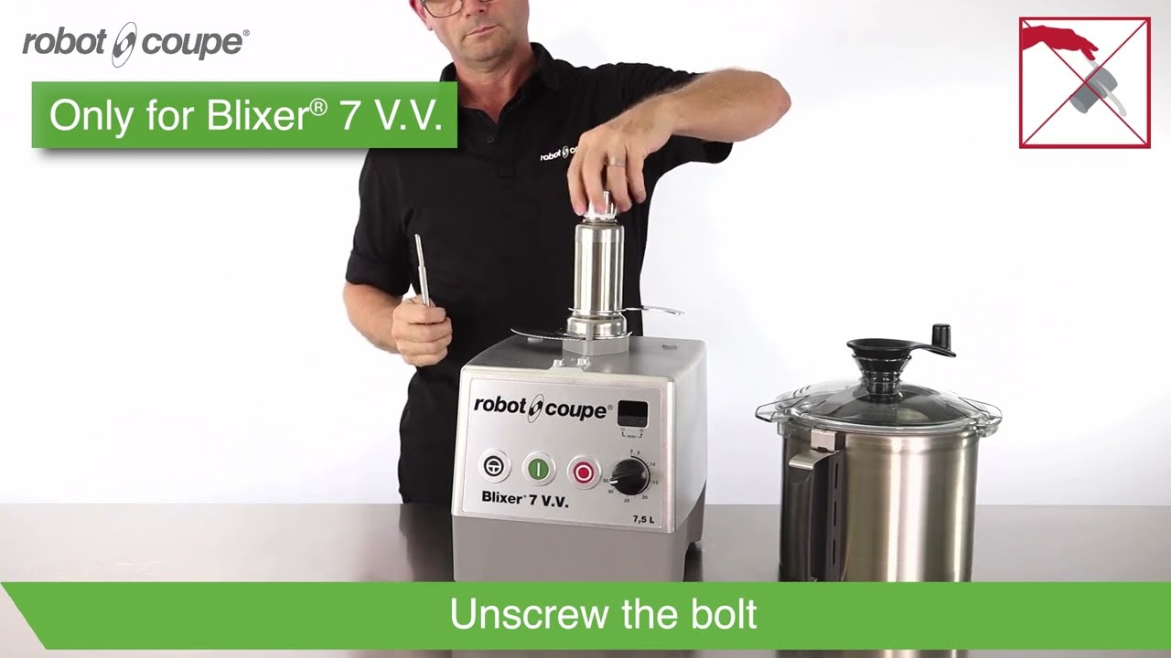 Robot-Coupe Blixer® 7, Blixer® 7 V.V. - Cleaning and maintenance