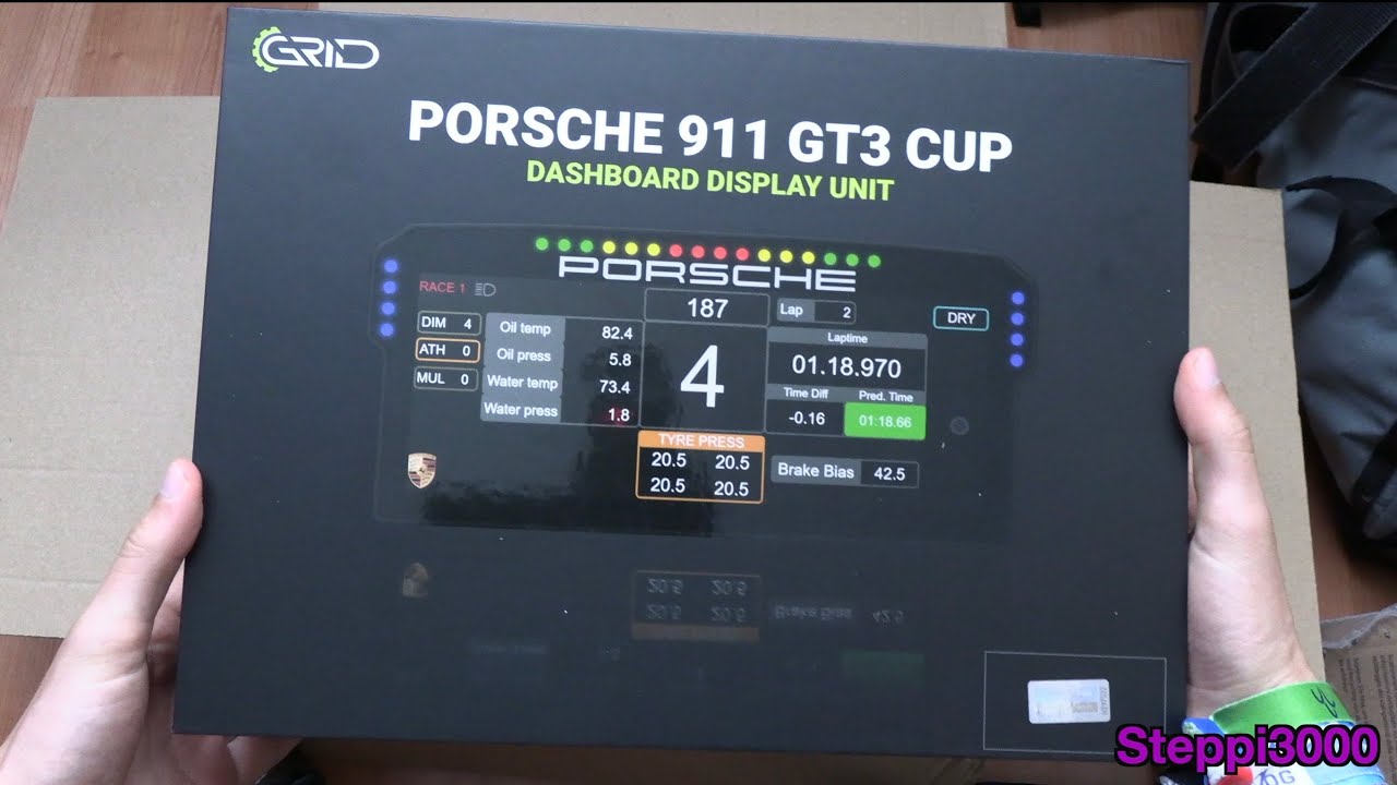Unboxing GRID Porsche 911 GT3 Cup Dashboard